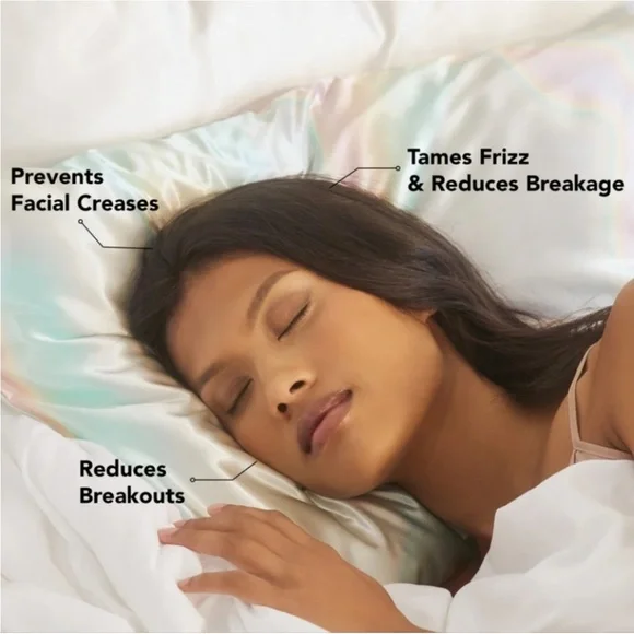 Kitsch NWT Satin Pillowcase and Pillow Scrunchie 2pc Set - Aura. - Picture 5 of 5